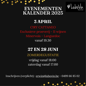Evenementen kalender 2025